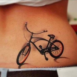 biciklis tetoválás cruiser